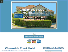 Tablet Screenshot of chermsidecourtmotel.com